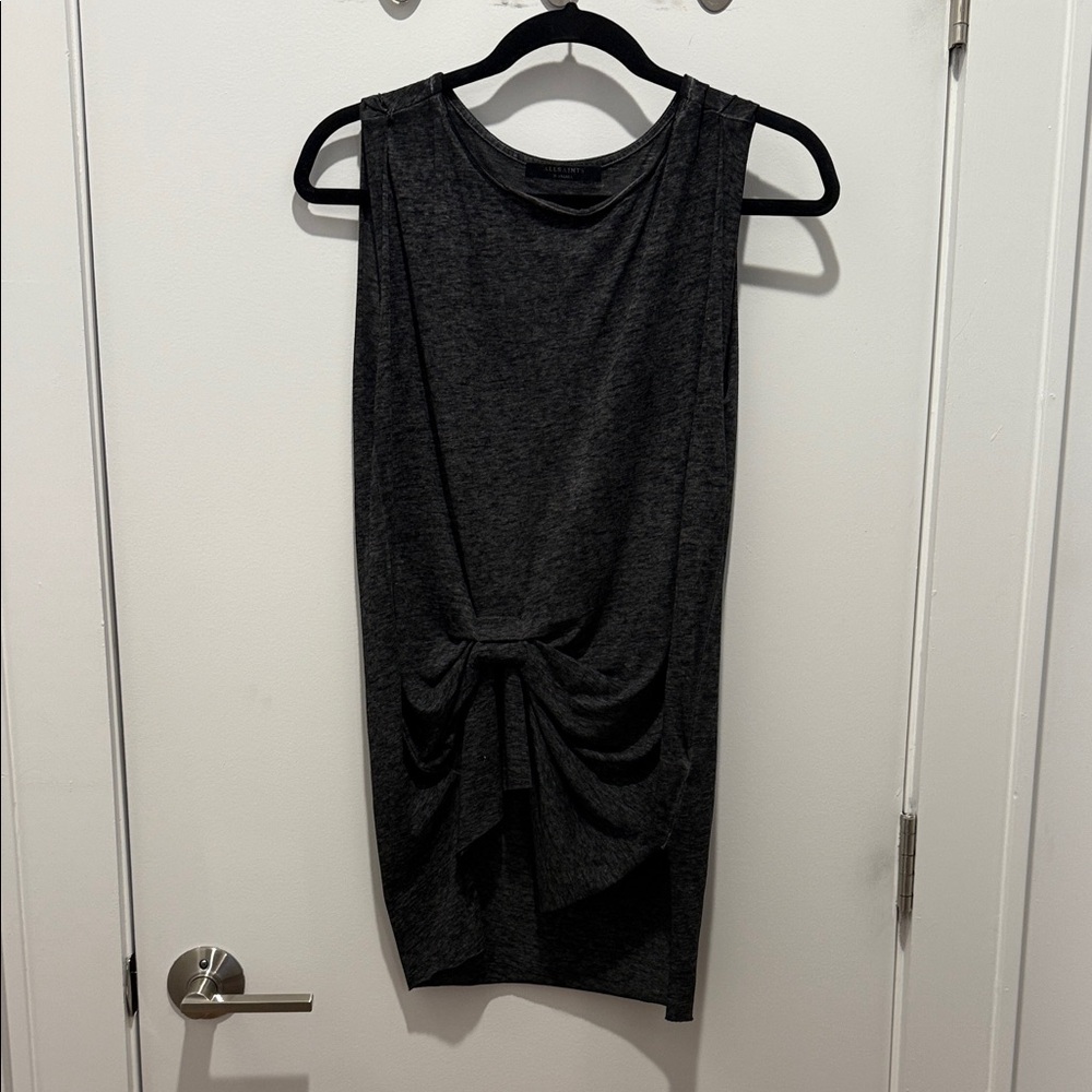 All Saints Charcoal Sleeveless Top size XS